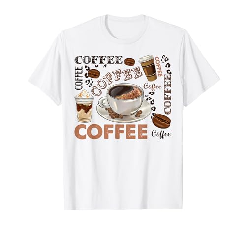 Retro-Kaffee-Grafik für Kaffeeliebhaber, Männer und Frauen T-Shirt von Funny Gifts for Coffee Lover