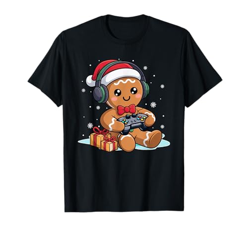 Lustiger Weihnachts-Gamer-Lebkuchen-Xmas Gaming Männer Jungen Kinder T-Shirt Lustiger Weihnachts-Gamer-Lebkuchen-Xmas Gaming Männer Jungen Kinder T-Shirt von Funny Gingerbread Christmas Shirt For Gamer Boy