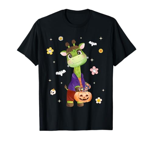 Men Women Kids Groovy Retro Pumpkin Giraffe Spooky Halloween T-Shirt Men Women Kids Groovy Retro Pumpkin Giraffe Spooky Halloween T-Shirt von Funny Giraffe Boo Halloween Costume Animals Lover