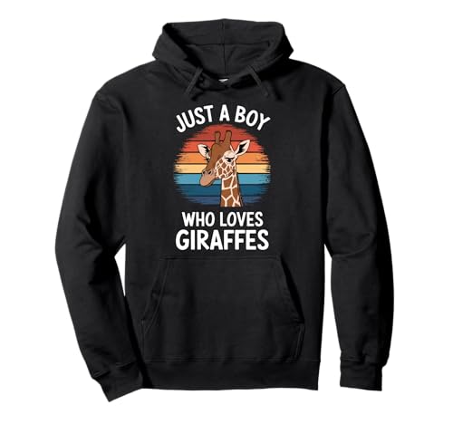 Nur EIN Junge, der Giraffen liebt Safari Lover Giraffen für Jungen Pullover Hoodie von Funny Giraffe Lover Clothing