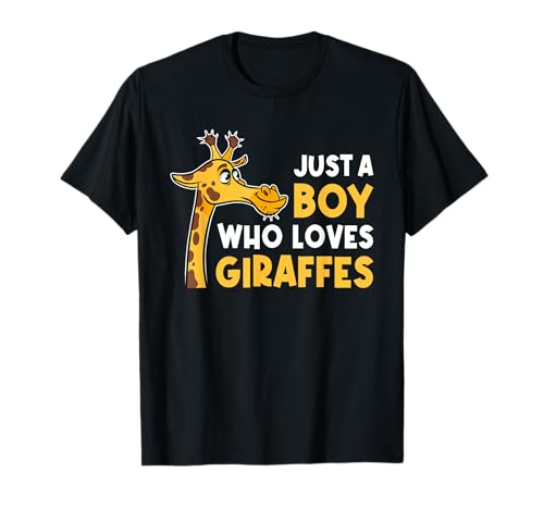 Just A Boy Who Loves Giraffes – Zoo Animal Wildlife Safari T-Shirt Just A Boy Who Loves Giraffes – Zoo Animal Wildlife Safari T-Shirt von Funny Giraffe Shirts