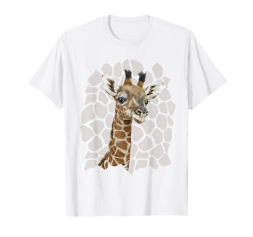 Love Giraffes Damen Shirt Giraffe Lovers für Kinder und Mädchen T-Shirt von Funny Giraffe safari animals costume girls mens