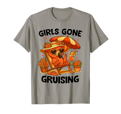 Flamingo Girls Gone Cruising Bachelorette Cruise Squad T-Shirt Flamingo Girls Gone Cruising Bachelorette Cruise Squad T-Shirt von Funny Girls Gone Cruising Tropical Vacation Crew