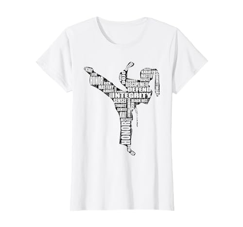 Funny Girls Karate Graphic & More Mädchen Karate Typografie Fun Kampfsport Schwarz Gürtel T-Shirt von Funny Girls Karate Graphic & More