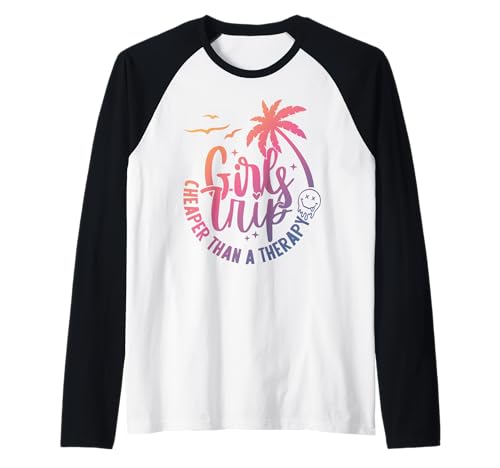 Mädchenreise günstiger als Therapie-Mädchen Trip Matching Raglan von Funny Girls Trip Cheaper Than a Therapy Girls Tee