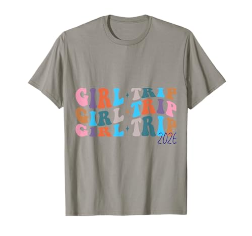 Girl Trip 2026 Urlaub Retro Vintage T-Shirt von Funny Girls Trip Group Vacation Outfit
