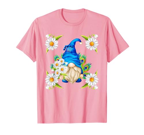 Pink Peacock Stuff for Girls Floral Daisy Mom Summer GNOME T-Shirt Pink Peacock Stuff for Girls Floral Daisy Mom Summer GNOME T-Shirt von Funny Gnome Peacock Gifts For Peacock Lovers