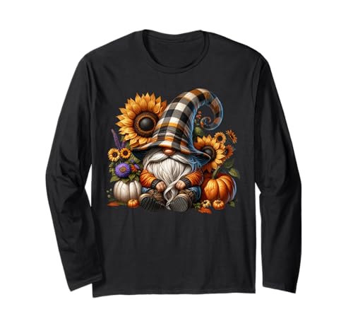Cozy Autumn GNOME for Women and Men Who Loves Fall Pumpkins Langarmshirt Cozy Autumn GNOME for Women and Men Who Loves Fall Pumpkins Langarmshirt von Funny Gnomes And Fall Must Haves For Autumn Lover