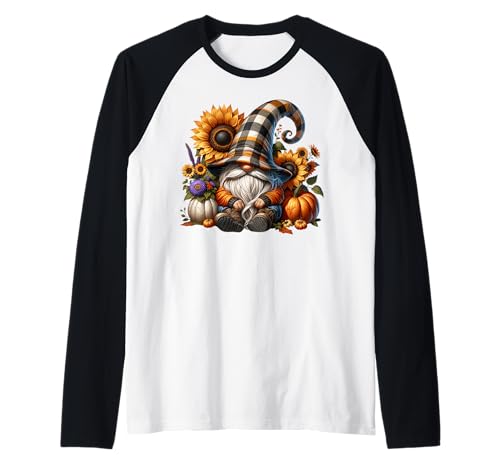 Cozy Autumn GNOME for Women and Men Who Loves Fall Pumpkins Raglan Cozy Autumn GNOME for Women and Men Who Loves Fall Pumpkins Raglan von Funny Gnomes And Fall Must Haves For Autumn Lover