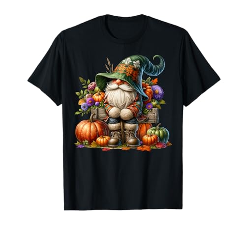 Funny Pumpkin Autumn GNOME for Women Men Cute Pumpkin Fall T-Shirt Funny Pumpkin Autumn GNOME for Women Men Cute Pumpkin Fall T-Shirt von Funny Gnomes And Fall Must Haves For Autumn Lover