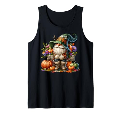 Funny Pumpkin Autumn GNOME for Women Men Cute Pumpkin Fall Tank Top Funny Pumpkin Autumn GNOME for Women Men Cute Pumpkin Fall Tank Top von Funny Gnomes And Fall Must Haves For Autumn Lover