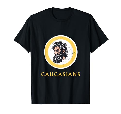 Caucasians Parody Funny Pride Vintage Cool für Damen und Herren T-Shirt Caucasians Parody Funny Pride Vintage Cool für Damen und Herren T-Shirt von Funny Go Caucasians cool idea