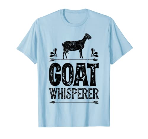 Ziegenflüsterer Damen Herren Bauernhof-Liebhaber Vintage T-Shirt Ziegenflüsterer Damen Herren Bauernhof-Liebhaber Vintage T-Shirt von Funny Goat Lovers Gifts Co