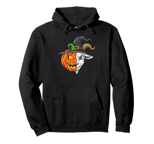 Jack-O-Laterne mit Ziegenkürbis-Motiv, Halloween, Kinder, Herren und Damen Pullover Hoodie Jack-O-Laterne mit Ziegenkürbis-Motiv, Halloween, Kinder, Herren und Damen Pullover Hoodie von Funny Goat Lovers Halloween Pumpkin Outfits