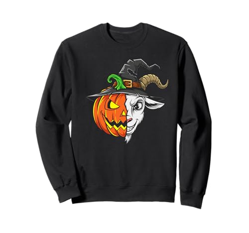 Jack-O-Laterne mit Ziegenkürbis-Motiv, Halloween, Kinder, Herren und Damen Sweatshirt Jack-O-Laterne mit Ziegenkürbis-Motiv, Halloween, Kinder, Herren und Damen Sweatshirt von Funny Goat Lovers Halloween Pumpkin Outfits