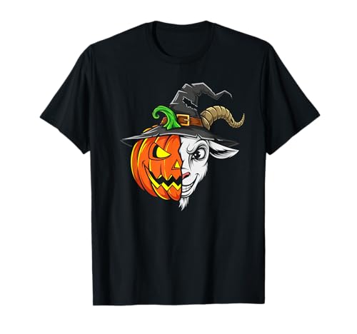 Jack-O-Laterne mit Ziegenkürbis-Motiv, Halloween, Kinder, Herren und Damen T-Shirt Jack-O-Laterne mit Ziegenkürbis-Motiv, Halloween, Kinder, Herren und Damen T-Shirt von Funny Goat Lovers Halloween Pumpkin Outfits