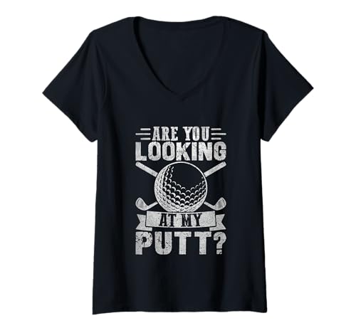 Damen Schaust du dir Meinen Putt Golf Humor an? T-Shirt mit V-Ausschnitt Damen Schaust du dir Meinen Putt Golf Humor an? T-Shirt mit V-Ausschnitt von Funny Golf Enthusiast Humor Lovers