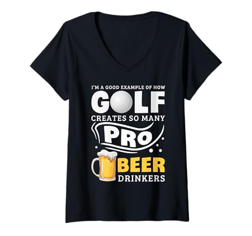 Damen I'm A Golf Pro Funny Golfers Golf Sport T-Shirt mit V-Ausschnitt Damen I'm A Golf Pro Funny Golfers Golf Sport T-Shirt mit V-Ausschnitt von Funny Golfer Gifts Apparel