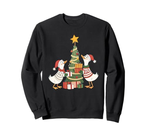 Weihnachtsbaum Silly Goose Santa Christmas Women Men Sweatshirt Weihnachtsbaum Silly Goose Santa Christmas Women Men Sweatshirt von Funny Goose Christmas Shirts for Women Men Girls