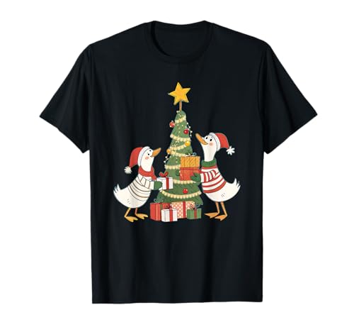Weihnachtsbaum Silly Goose Santa Christmas Women Men T-Shirt Weihnachtsbaum Silly Goose Santa Christmas Women Men T-Shirt von Funny Goose Christmas Shirts for Women Men Girls