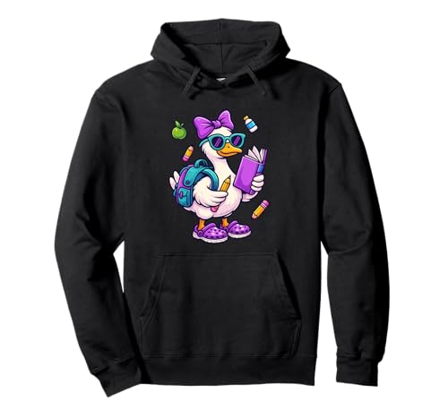 Funny Goose Coquette Bow Back to School Teacher Girls Pullover Hoodie Funny Goose Coquette Bow Back to School Teacher Girls Pullover Hoodie von Funny Goose First Day Of School
