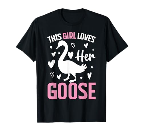 Lustiges Mädchen, das Gänse liebt, Wasservögel, Gänsemädchen, zur Vogelbeobachtung T-Shirt Lustiges Mädchen, das Gänse liebt, Wasservögel, Gänsemädchen, zur Vogelbeobachtung T-Shirt von Funny Goose Girl Shirts for youth