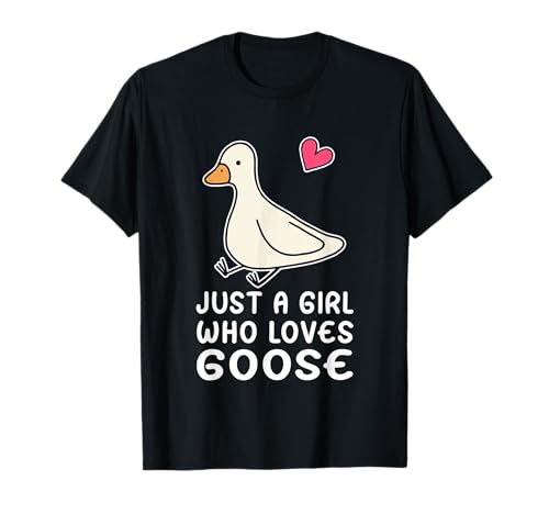 Nur EIN Mädchen, das Gänse liebt, süße Gänse T-Shirt Nur EIN Mädchen, das Gänse liebt, süße Gänse T-Shirt von Funny Goose Lover Gifts