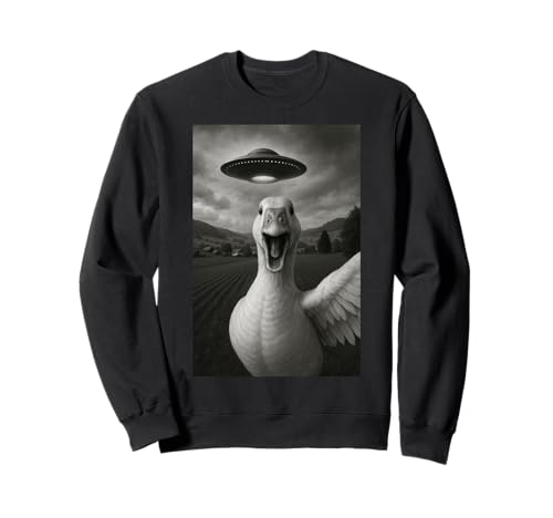Lustiges Gans-Selfie mit Alien-UFO für Jungen, Männer, Frauen, Kinder Sweatshirt Lustiges Gans-Selfie mit Alien-UFO für Jungen, Männer, Frauen, Kinder Sweatshirt von Funny Goose Selfie Graphic Tees Apparel