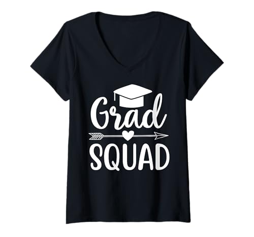Damen Graduiertenkollegium: Alles Gute zum Abschluss, Feier zum letzten Schultag T-Shirt mit V-Ausschnitt Damen Graduiertenkollegium: Alles Gute zum Abschluss, Feier zum letzten Schultag T-Shirt mit V-Ausschnitt von Funny Graduation Apparel for Science Lovers