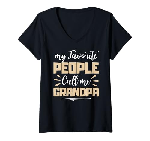 Damen Grandpa Humor Grandad Zitat T-Shirt mit V-Ausschnitt Damen Grandpa Humor Grandad Zitat T-Shirt mit V-Ausschnitt von Funny Grandfather Saying