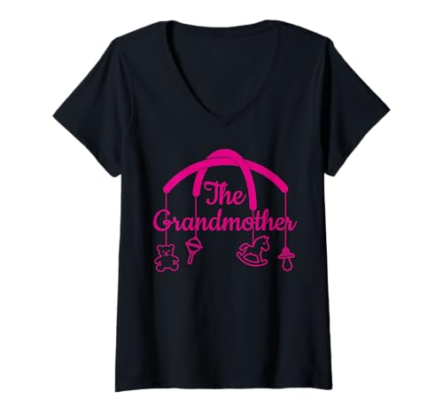 Damen Lustiges Großmutter-Design für stolze Omas T-Shirt mit V-Ausschnitt Damen Lustiges Großmutter-Design für stolze Omas T-Shirt mit V-Ausschnitt von Funny Grandmother Design Shop