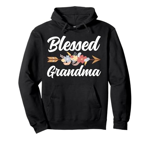 Blessed Grandma Blumendekor Großmutter Muttertag Damen Pullover Hoodie von Funny Grandmother Grandparent Grandmom Gifts