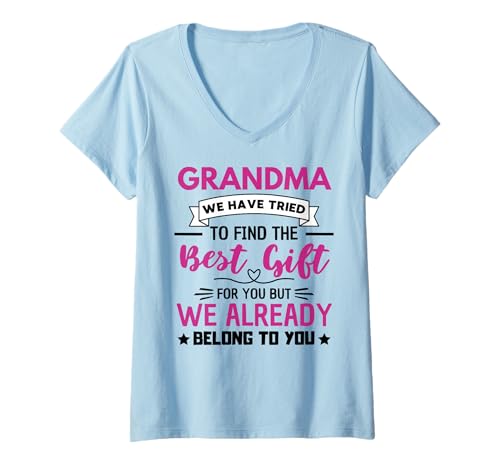 Damen Zitat Grandma Family Love Grandmother T-Shirt mit V-Ausschnitt Damen Zitat Grandma Family Love Grandmother T-Shirt mit V-Ausschnitt von Funny Grandmother Saying Grandma Humor