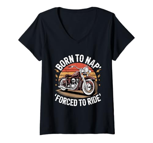 Damen Einige Opas Machen EIN Nickerchen, echte Opas Fahren Motorrad T-Shirt mit V-Ausschnitt Damen Einige Opas Machen EIN Nickerchen, echte Opas Fahren Motorrad T-Shirt mit V-Ausschnitt von Funny Grandpa Biker Motorcycles Father's Day