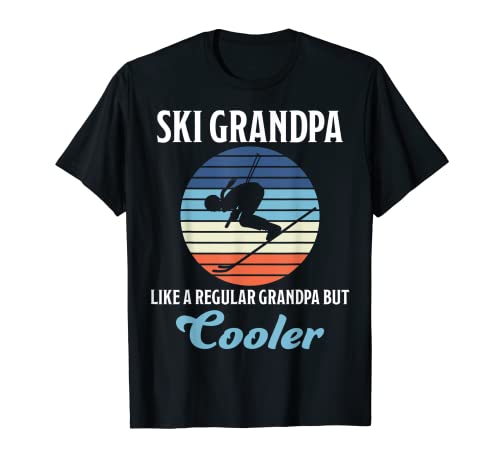 Herren Ski Großvater Skifahren Wintersport Piste Opa Skifahrer T-Shirt von Funny Grandpa Ski Winter Sports Skier Design