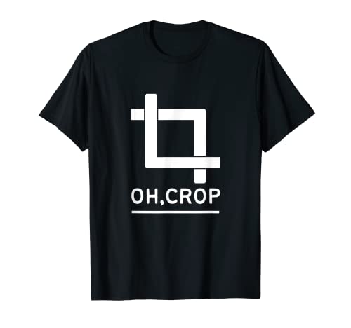 Grafik-Designer Oh Crop T-Shirt von Funny Graphic Designer Gifts For Freelancers