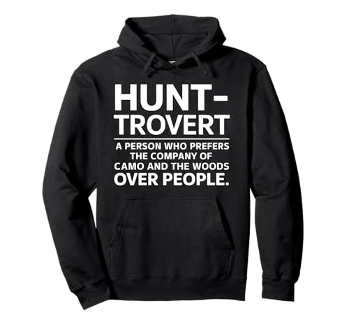 Jagd Introvertiert Lustiges Jäger Geschenk für Männer Frauen Kinder Pullover Hoodie von Funny Graphic Tees For Women and Men