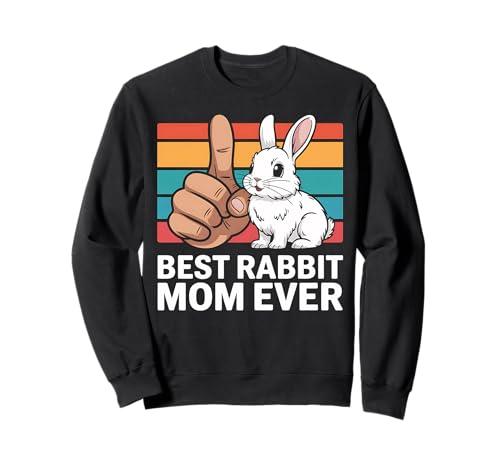 Kaninchen Mama Retro Vintage Bunny Muttertag Geschenk Sweatshirt von Funny Graphic Tees For Women and Men