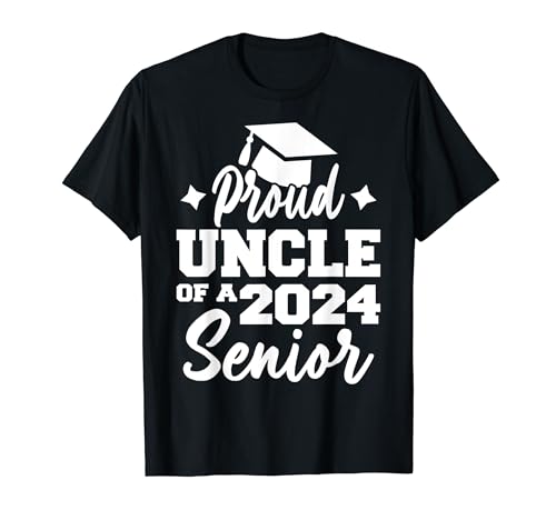 Proud Uncle Of A 2024 Senior Lustige Grafik-T-Shirts für Damen T-Shirt von Funny Graphic Tees For Women and Men
