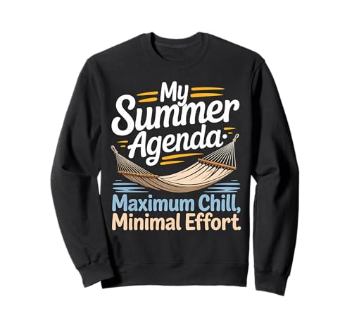 Sommer-Tagebuch, maximale Kälte, minimaler Aufwand, lustiger Urlaub Sweatshirt Sommer-Tagebuch, maximale Kälte, minimaler Aufwand, lustiger Urlaub Sweatshirt von Funny Graphic Tees For Women and Men