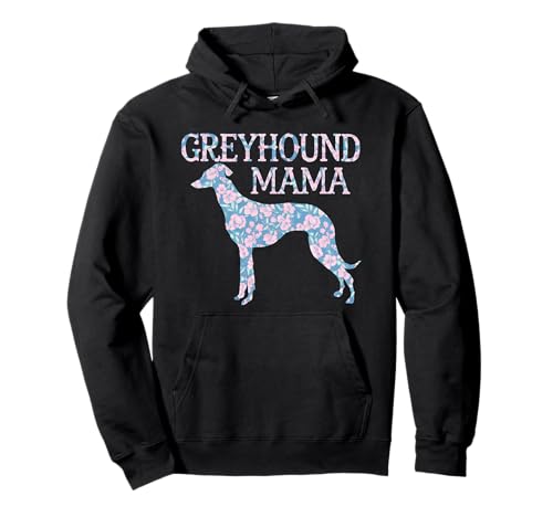 Windhund Mama Floral Dog Lover Design Pullover Hoodie von Funny Graphic Tees For Women and Men