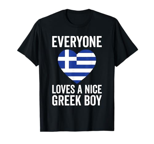 Griechenland-Flagge – Jeder liebt einen netten griechischen Jungen T-Shirt Griechenland-Flagge – Jeder liebt einen netten griechischen Jungen T-Shirt von Funny Greece Flag Gift for Greek Men