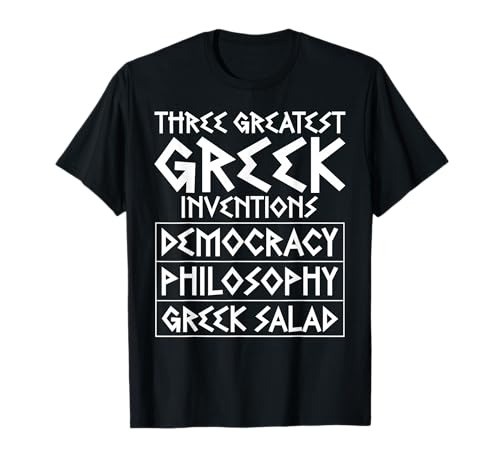 Lustige griechische Erfindungen, griechischer Salat, geeignet für Männer und Frauen. T-Shirt Lustige griechische Erfindungen, griechischer Salat, geeignet für Männer und Frauen. T-Shirt von Funny Greek Meme Greek Salad Products