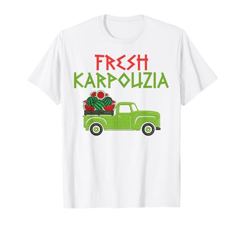 Frische Karpouzia Griechische Wassermelone für Männer Frauen T-Shirt Frische Karpouzia Griechische Wassermelone für Männer Frauen T-Shirt von Funny Greek Pride Products