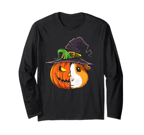 Jack O Laterne Meerschweinchen Kürbis Halloween Kinder Herren Damen Langarmshirt Jack O Laterne Meerschweinchen Kürbis Halloween Kinder Herren Damen Langarmshirt von Funny Guinea Pig Lovers Halloween Pumpkin Outfits