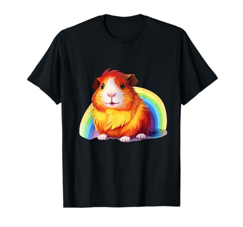 Funny Guinea pigs and rainbow for Pet lovers - Lustiges Meerschweinchen mit Regenbogen, süßes Meerschweinchen T-Shirt - Unisex-Erwachsene, Unisex-Kinder - Schwarz - Klein - Kurzarm Funny Guinea pigs and rainbow for Pet lovers - Lustiges Meerschweinchen mit Regenbogen, süßes Meerschweinchen T-Shirt - Unisex-Erwachsene, Unisex-Kinder - Schwarz - Klein - Kurzarm von Funny Guinea pigs and rainbow for Pet lovers