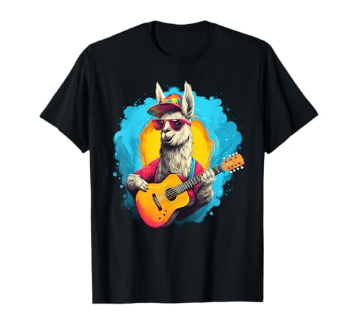 Lustiges Alpaka Gitarre Kostüm für Lama Jungen und Mädchen T-Shirt Lustiges Alpaka Gitarre Kostüm für Lama Jungen und Mädchen T-Shirt von Funny Guitar Llama