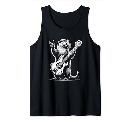 Rock n Roll Otter spielt Gitarre Lustig Herren Damen Otter Tank Top Rock n Roll Otter spielt Gitarre Lustig Herren Damen Otter Tank Top von Funny Guitar Otter Lovers Costume for Guitarist