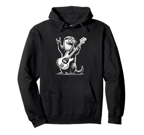 Rock n Roll Otter spielt Gitarre Lustig Herren Damen Otter Pullover Hoodie Rock n Roll Otter spielt Gitarre Lustig Herren Damen Otter Pullover Hoodie von Funny Guitar Otter Lovers Costume for Guitarist