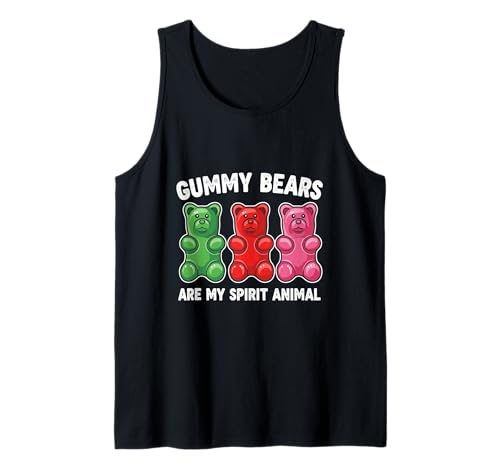 Gummibärchen Geist Tier Lustige Süßigkeitenliebhaber Kinder Mädchen Tank Top von Funny Gummy Bear Candy Lovers Apparel Co.